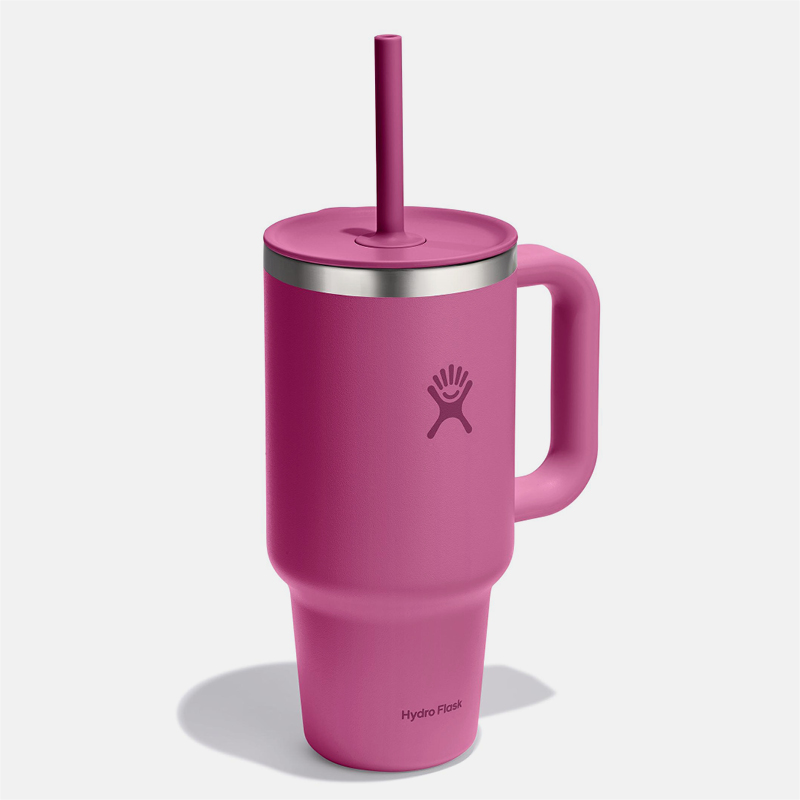 32oz All Around Travel Tumbler כוס שתיה עם ידית צד וקש image number null